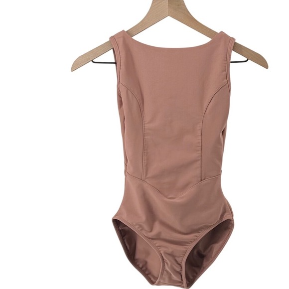 Tiger Friday Other - Tiger Friday Trina Leotard Women Adult XS Dusty Rose V-Back Dancewear Balletcore